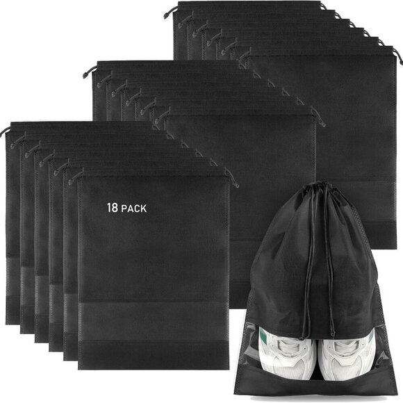 Other - 18 Pack Shoe Bags for Travel, Large Travel Shoe Bags for Packing with Clear Wind